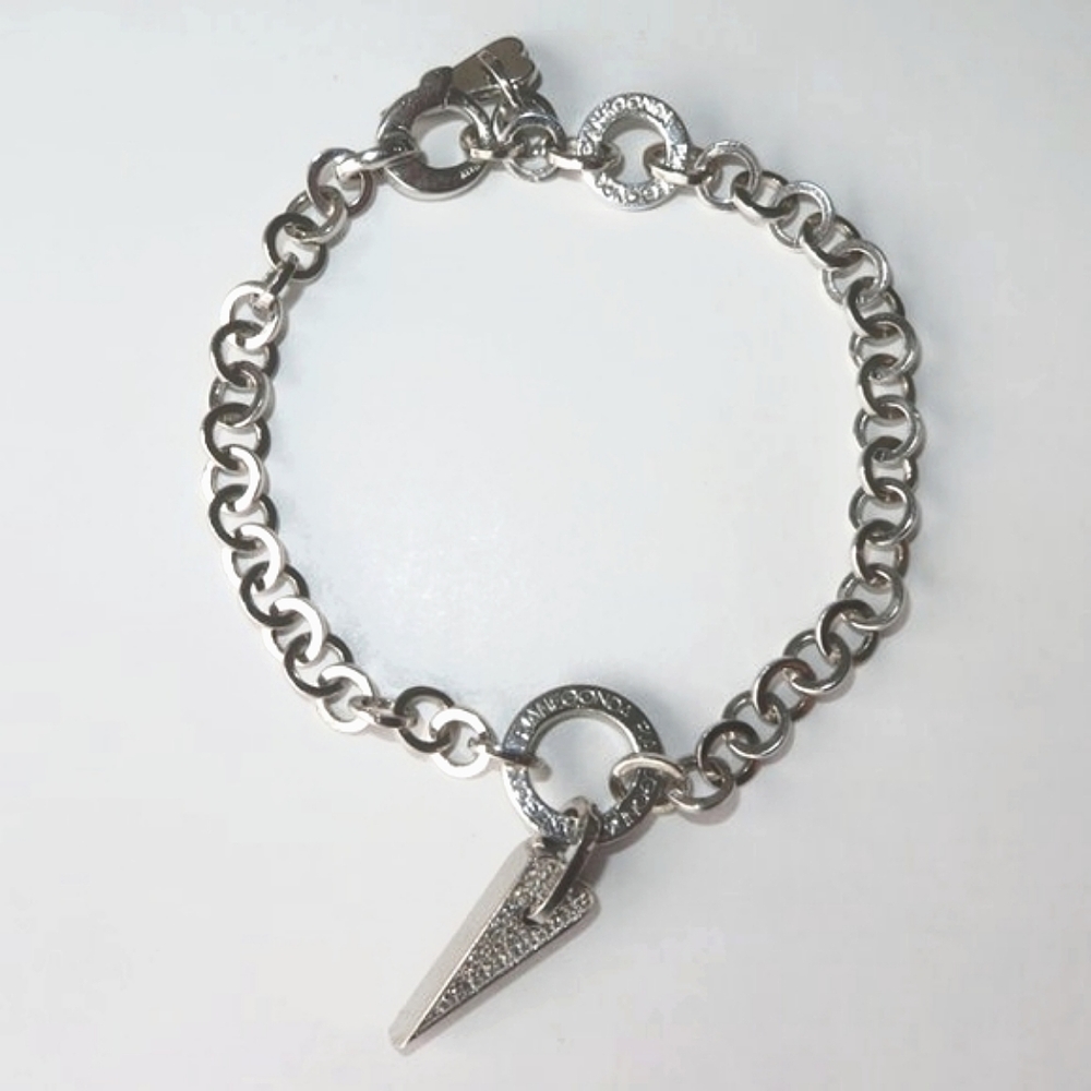 PIANEGONDA Diamond Heart Link Bracelet